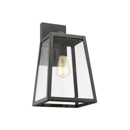Chloe Lighting Chloe Lighting CH22034BK16-OD1 Xandra Industrial 1 Light Textured Black Outdoor Wall Sconce - 16 in. CH22034BK16-OD1